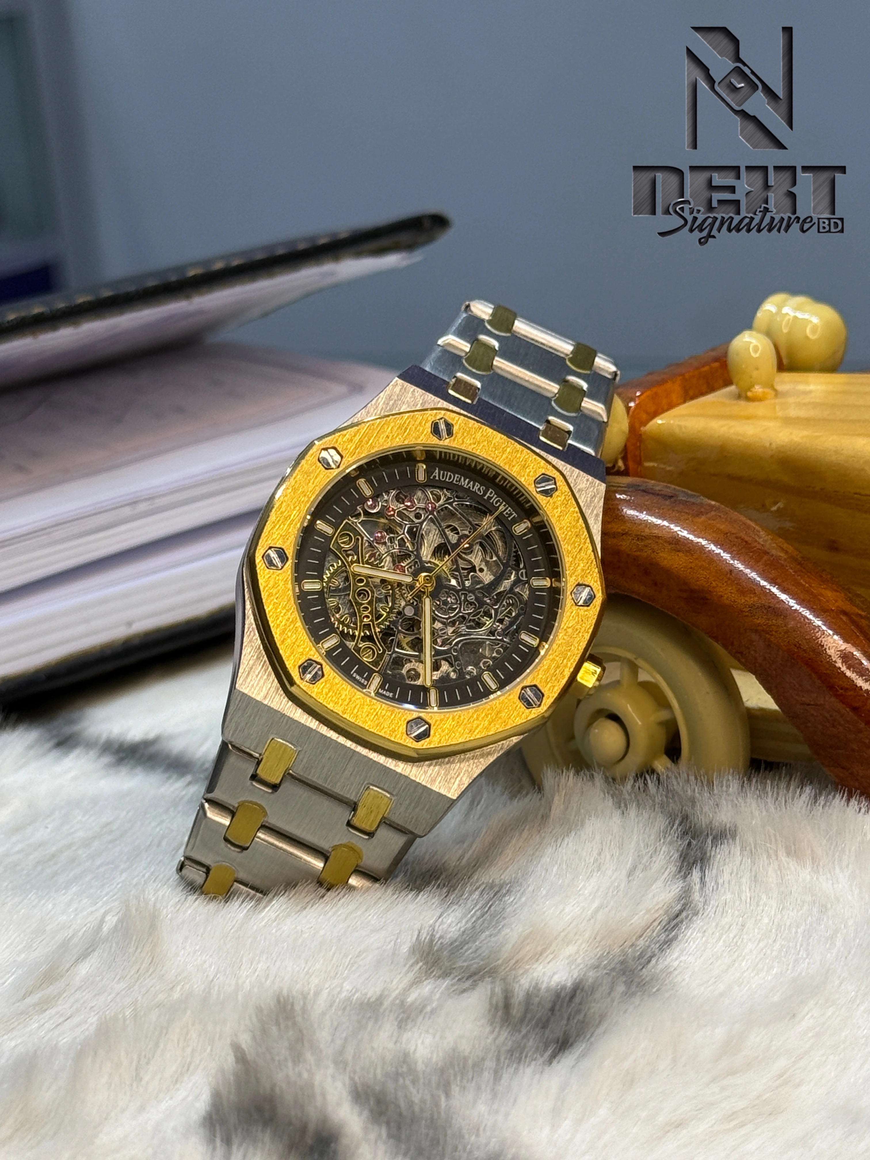 AUDEMARS PIGUET ROYAL OAK DOUBLE BALANCE WHEEL OPENWORKED AA GRADE 41MM..