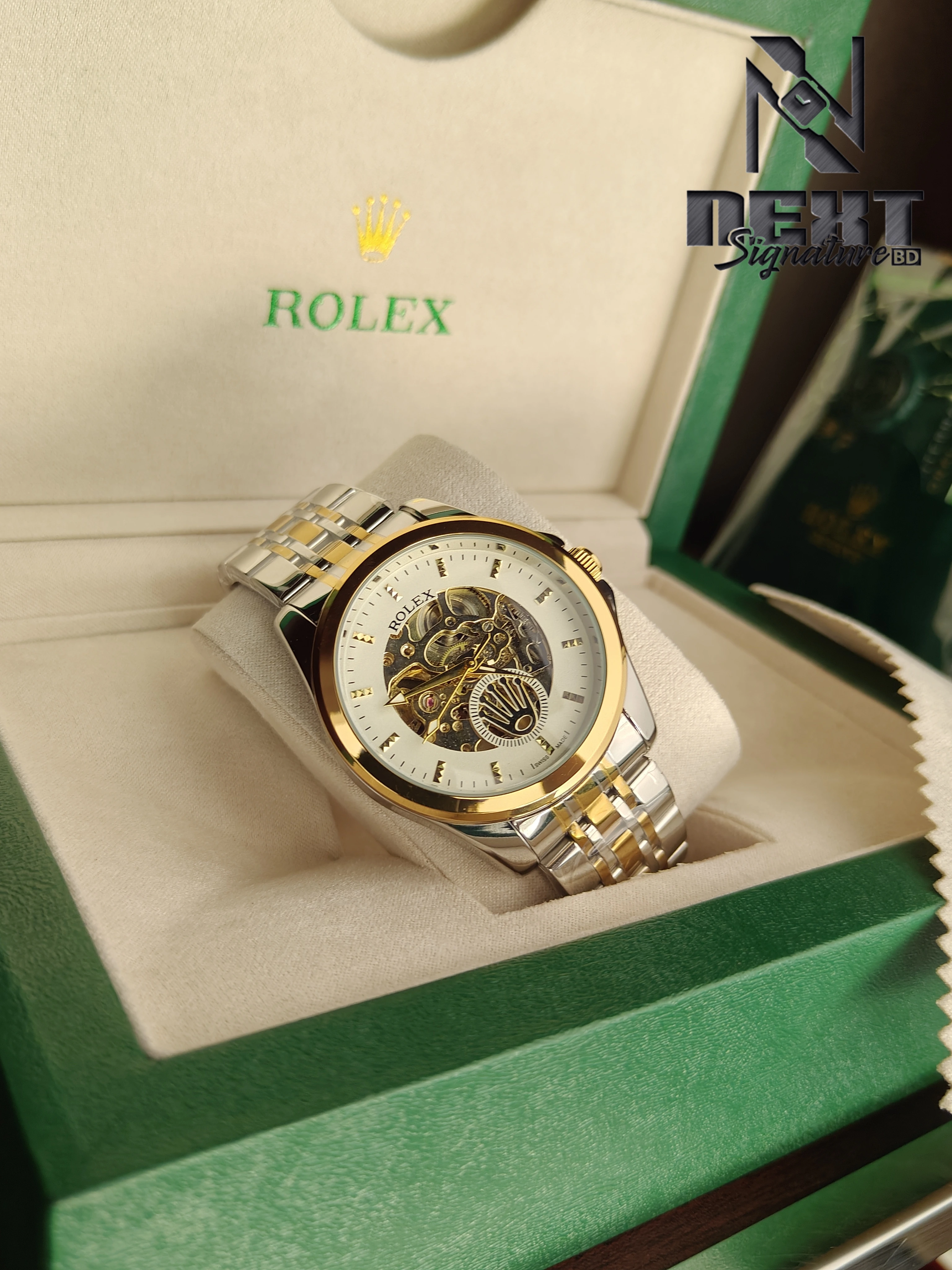 ⌚ Luxury Rolex Royal Silver Automatic Watch