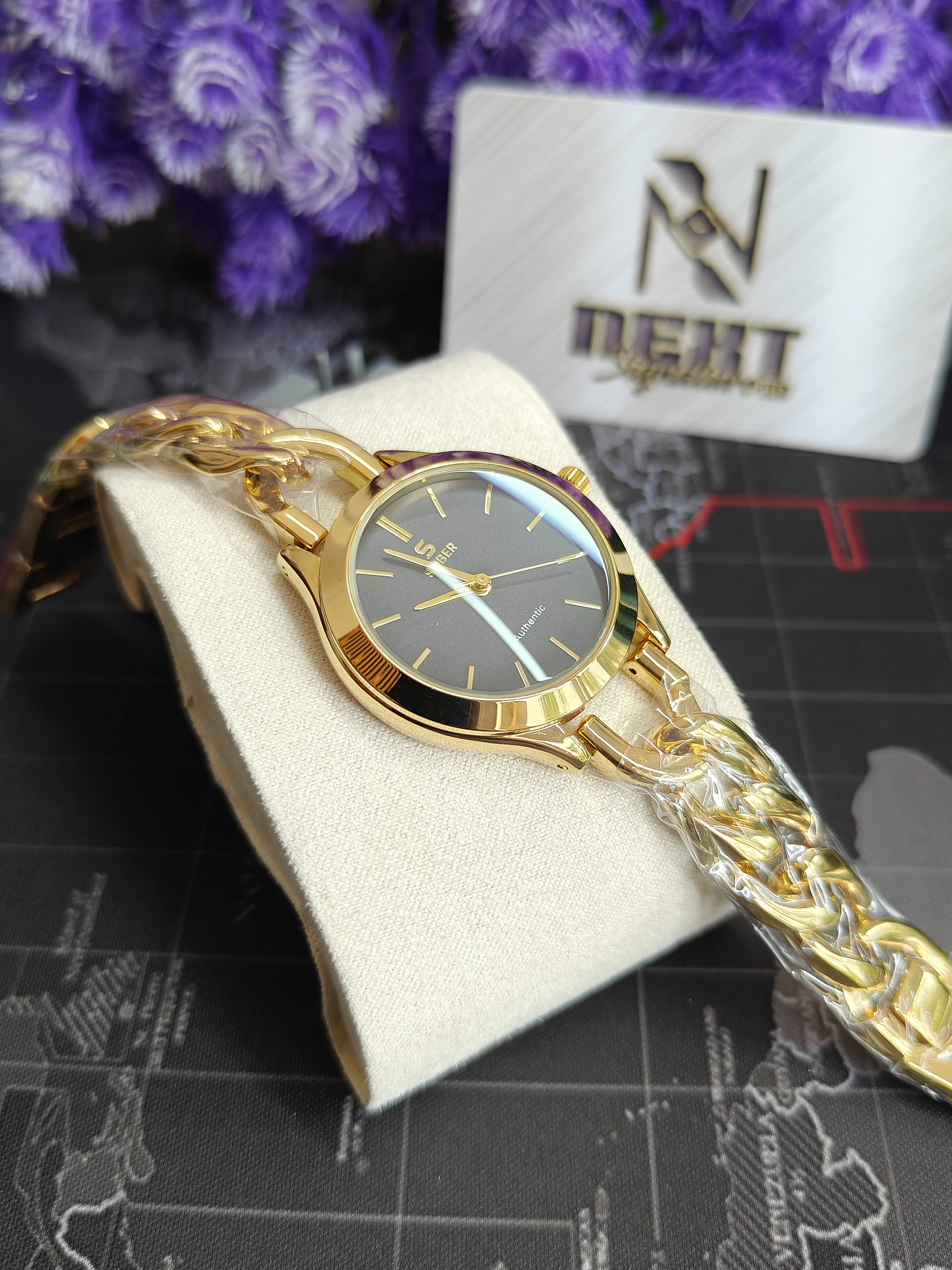 SOBER Classic Gold Dial Women’s Watch – Quartz Analog